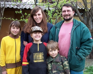 Kalju ja Külliki Õigus perega