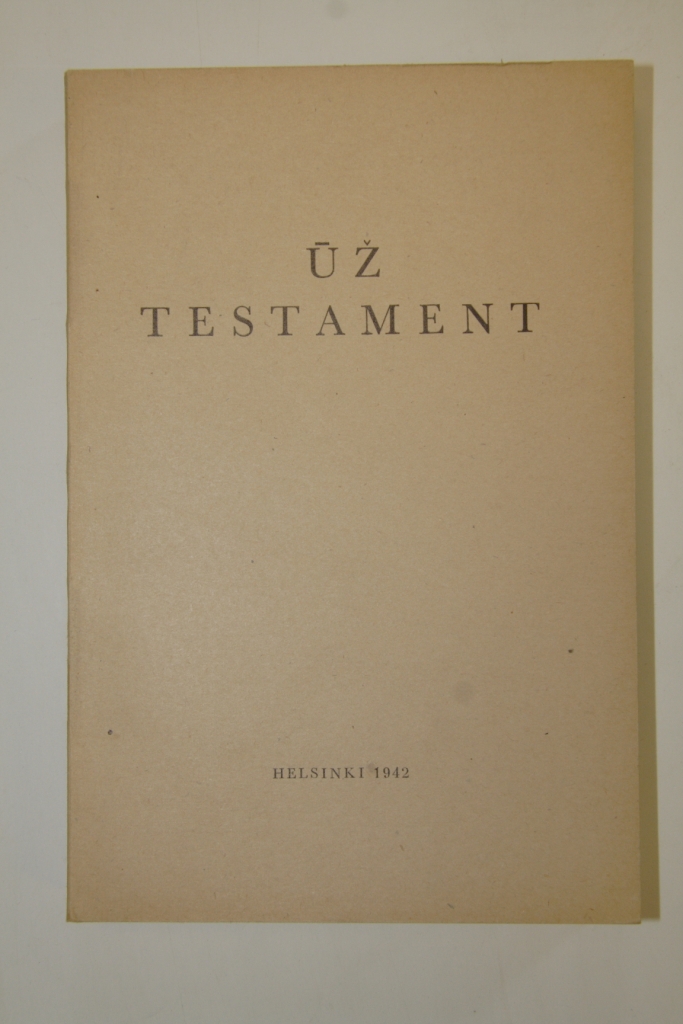 Helsingis 1942. aastal trükitud liivikeelne Uus Testament. Foto: EPSi arhiiv